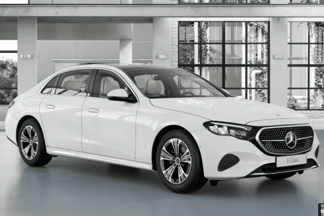 White luxury sedan